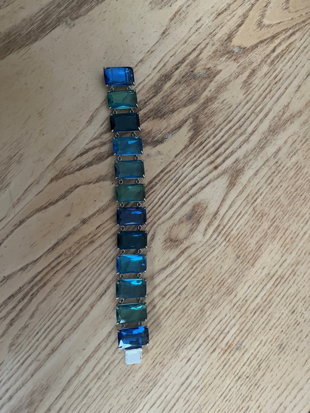 Lauren by Ralph Lauren Blue & Teal Glass Link Bracelet - Women Jewelry